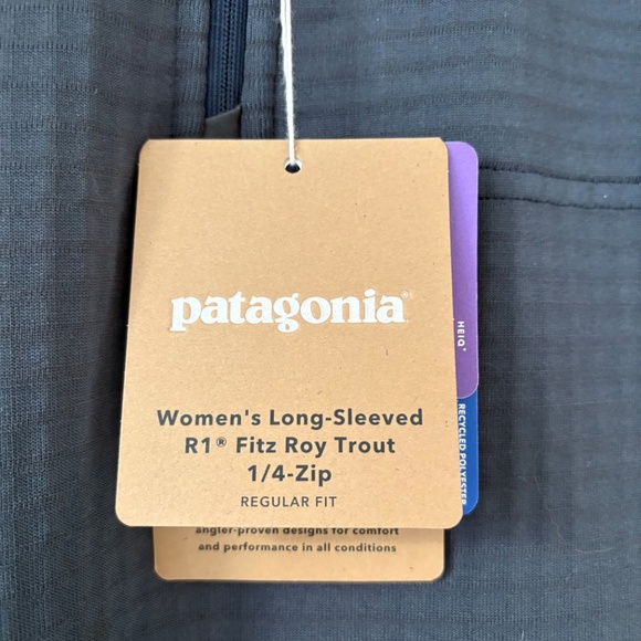 Patagonia Long-Sleeved R1® Fitz Roy Trout 1/4-Zip new with tags - Picture 3 of 8